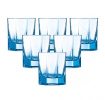 Bộ 6 cốc thủy tinh Luminarc Octime màu xanh 300ml J4389 (áp dụng khi mua từ 5 bộ)