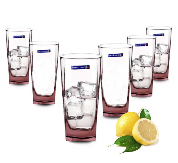 Bộ 6 cốc Luminarc Sterling Ice Pink 330ml - J5387 / H8918