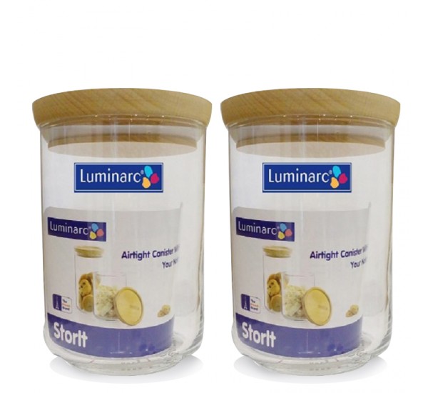 Bộ 2 hũ thủy tinh Luminarc Storit 1.1L - L0131-2